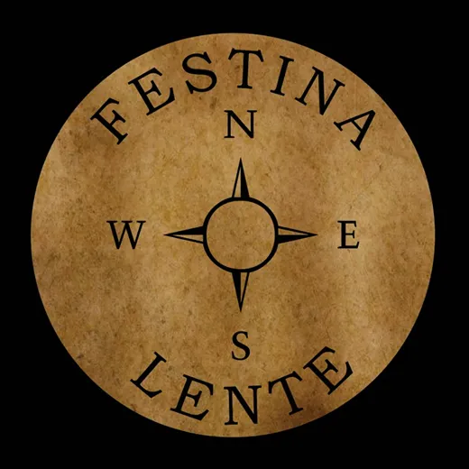 Festina Lente mark — a compass rose
